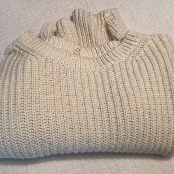 Moth (Anthropologie) Sweater, Cream, Yak blend, Size Medium - Picture 4 of 8